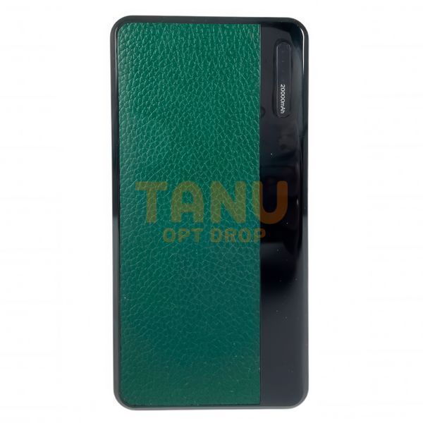 Портативний зарядний пристрій-повербанк УМБ Power Bank 20000 mAh Зелений 11k12p302v2 фото
