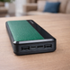 Портативний зарядний пристрій-повербанк УМБ Power Bank 20000 mAh Зелений 11k12p302v2 фото 1