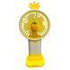 Портативний ручний-настільний вентилятор miniFan 99006-3 (USB-A - DC) Жовтий (YAB) 01k07p150v2 фото 2