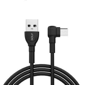 Кабель USB GOLF GC-70 Micro L 1м Черный 11k06p171v1 фото