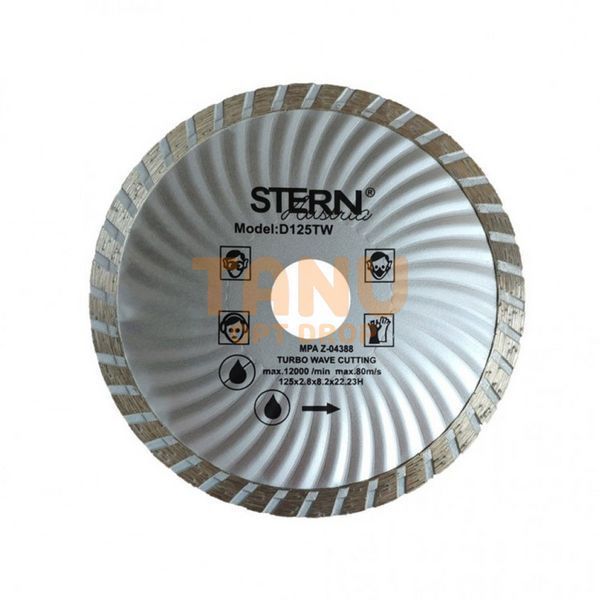 Алмазний диск STERN Turbo 125х2.6х22.2 Артикул P-848&nbsp;(JS) 14k14p002v1 фото