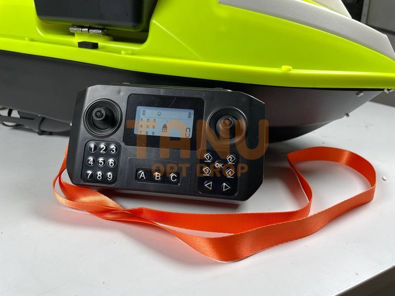 Кораблик на радиоуправлении для завоза прикормки и снастей 12000 mAh 12V ZV6 GPS Желтый /КР 02k04p611 фото