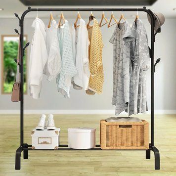 Металлическая стойка-вешалка для одежды Clothes Rack TW603 Черный 01k04p174v1 фото