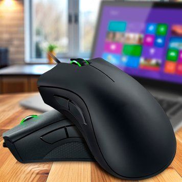 Оптическая сенсорная игровая мышь DeathAdder Elite 220 IPS, 6400 DPI, Черный (206) 11k07p025 фото