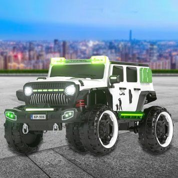 Детский электромобиль Jeep Wrangler 906(AM-4) Белый/360T 03k24p003v1 фото