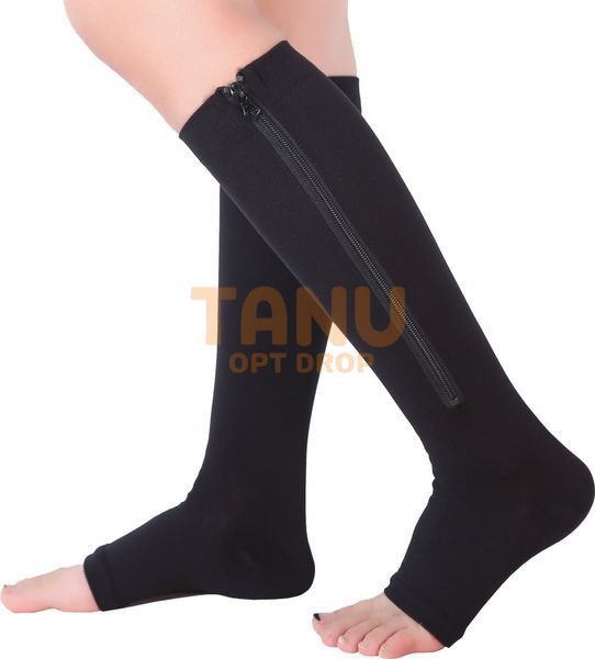 Компрессионные гольфы на молнии Zip Sox Черный р. S 06k03p061v1 фото
