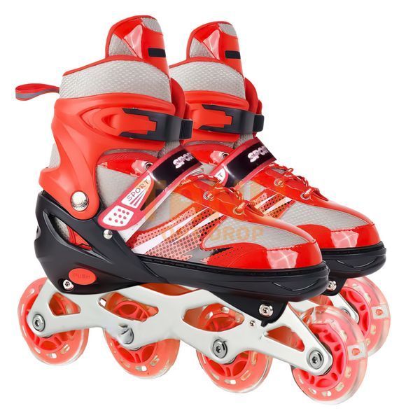 Раздвижные детские ролики-роликовые коньки SPORT 39-41р Красные 13k02p026v3 фото