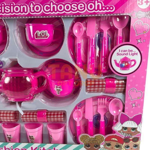 Дитячий ляльковий кухонний набір для чаювання Fashion kitchen 05B-21 42 предмети (AHMD) 03k09p201 фото