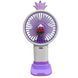 Портативний ручний-настільний вентилятор miniFan 99006-3 (USB-A - DC) Фіолетовий (YAB) 01k07p150v4 фото 2