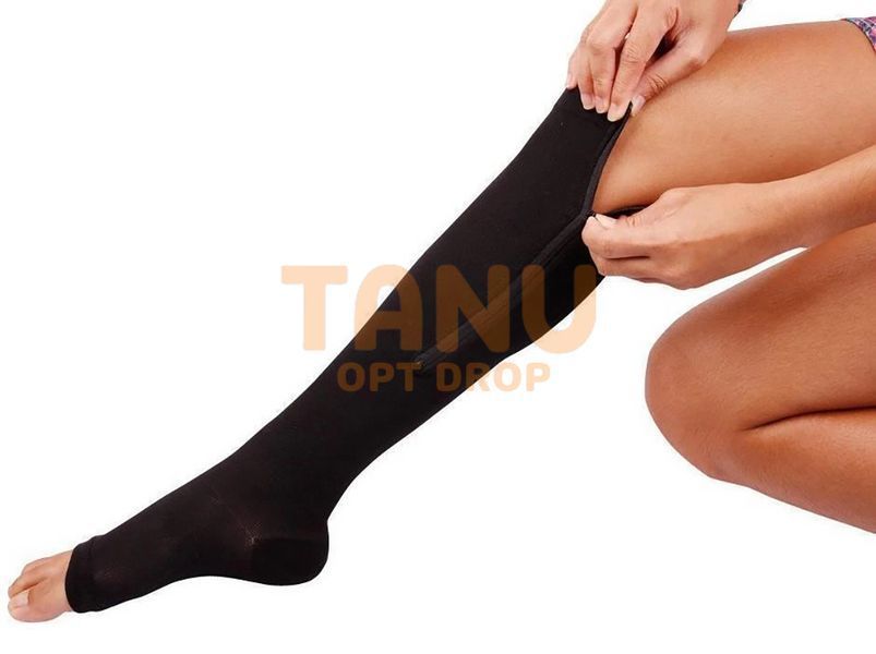 Компрессионные гольфы на молнии Zip Sox Черный р. S 06k03p061v1 фото