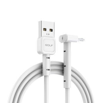 Кабель USB GOLF GC-69 Micro L 1м Белый 11k06p172v1 фото