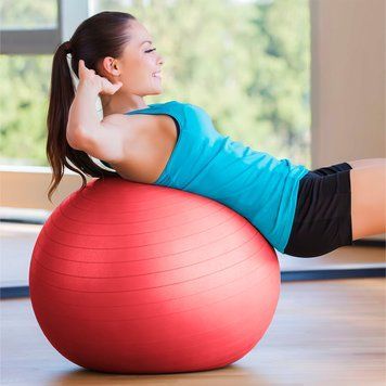 М'яч для фітнесу (фітбол) 65 см Yoga Ball Червоний 02k07p091 фото