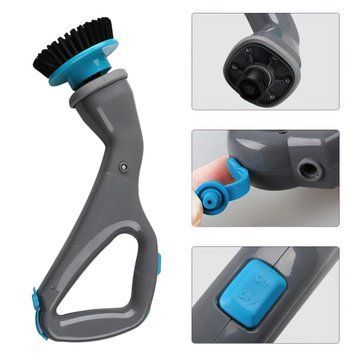 Бездротова ручна електрична щітка для прибирання Muscle Scrubber (518) 01k02p133 фото
