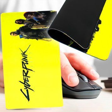 Игровой геймерский тканевый коврик для мышки с боковой прошивкой CyberPunk 320-2 24.5*32*0.3см (206) 11k10p050v2 фото