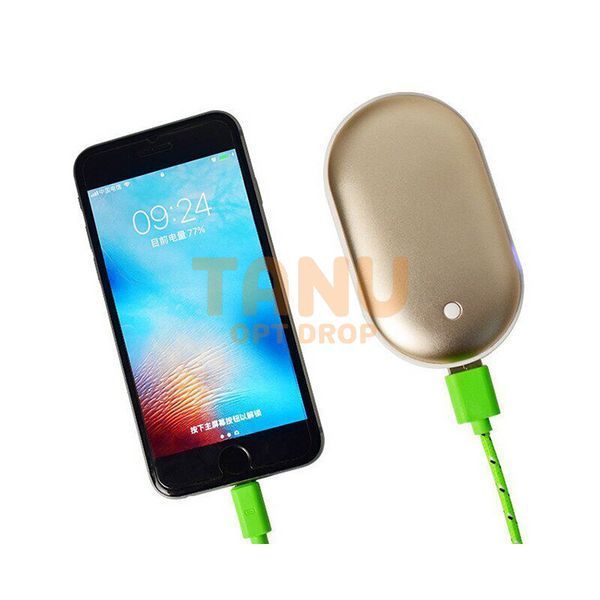 УМБ Грелка-повербанк для рук Pebble Hand Warmer PowerBank 5000 mAh золотой 11k12p042v2 фото