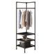 Стойка-стеллаж Corner rack с перекладиной для вешалок, YH6606-2122F3 угловая напольная вешалка, 180 х 45 х 45 см, Черный 01k04p094v1 фото 3