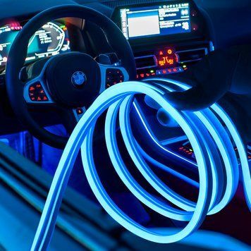 LED Подсветка для салона автомобиля Car Cold Light Line 4 м EL-1302-4M Синий (237) 04k04p007 фото