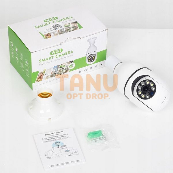 Беспроводная камера видеонаблюдения Wi-Fi Smart Camera с микрофоном и ночным видением (509/1269) 11k05p055 фото