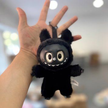 Лимитированная коллекционная игрушка-сюрприз фигурка-брелок Labubu Лабубу Черный 03k26p041 фото