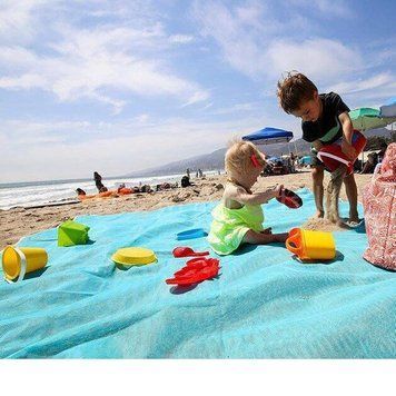Анти-пісок пляжна чудо-підстилка Originalsize Sand Free Mat 200 * 200 Блакитна 02k01p019v2 фото