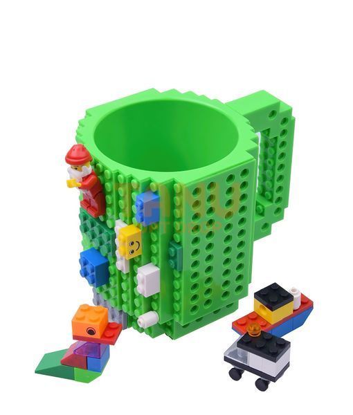 Кружка лего - чашка конструктор в стиле LEGO 350 мл зеленый (237) 03k06p001v7 фото