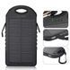 Портативний зарядний Power Bank Solar 35000 mAh на сонячній батареї з ліхтариком, Зелений, Блакитний, Чорний 11k12p089 фото 3