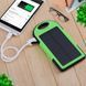 Портативний зарядний Power Bank Solar 35000 mAh на сонячній батареї з ліхтариком, Зелений, Блакитний, Чорний 11k12p089 фото 1