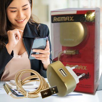 Зарядный блок REMAX DMX-538 5V/2.1A с кабелем MicroUSB 11k06p413 фото