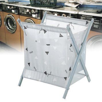 Кошик для білизни доладна laundry storage basket СІРА (212) 01k04p043v2 фото