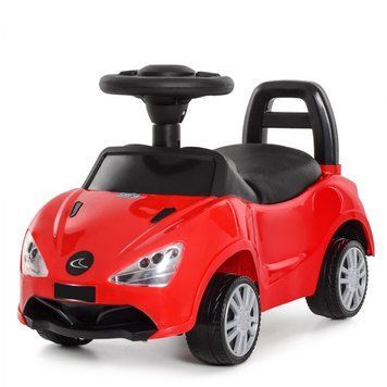 Каталка-толокар Bambi M 4322L-3 з музикою, кермо-пищалка (червоний, синій), дитяча машинка 03k17p062 фото