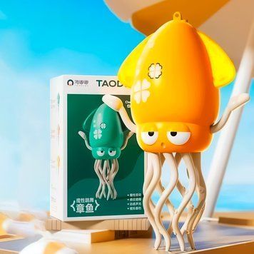 Детская интерактивная игрушка танцующий осьминог Squid Toys Dance 158-21C (аккумуляторный) Желтый (AX) 03k05p537v3 фото