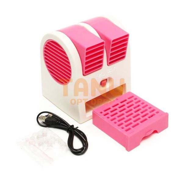 Мини-кондиционер Conditioning Air Cooler USB Electric Mini Fan, Розовый 01k07p022v3 фото