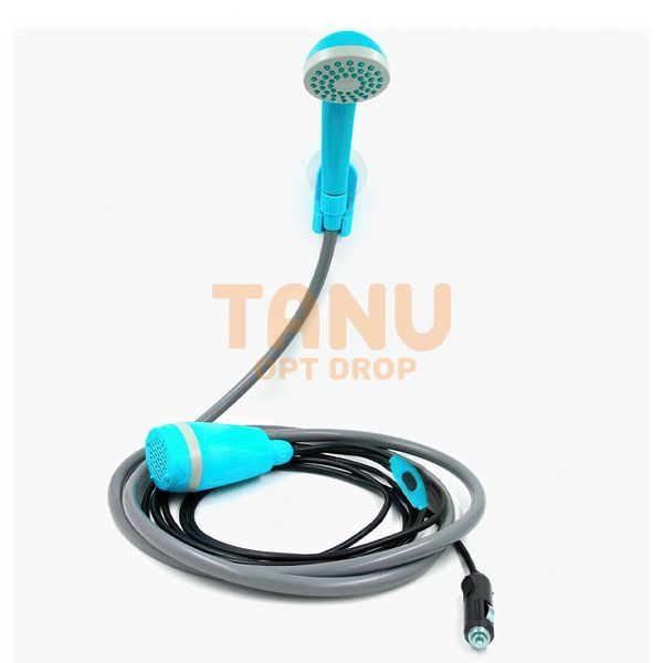 Душ переносний похідний, портативний, кемпінговий з помпою PORTABLE SHOWER+ 12V DK-02/259 02k03p205 фото