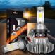 Світлодіодні LED лампи для фар автомобіля S9 H4 60 Вт 6000К з активним охолодженням 04k04p015v2 фото 1