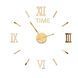 Настінні самоклеючі кварцові 3д годинник DIY Clock ZH173720 Золоті 01k10p027 фото 2