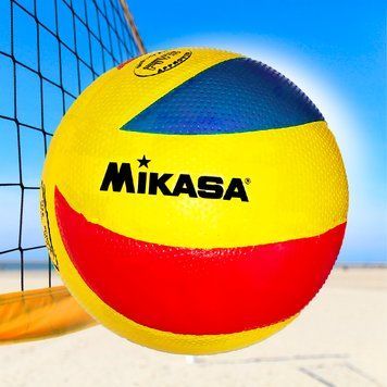 М'яч волейбольний для командних ігор спорту Mikasa MVA200 Жовто-червоно-синій 02k09p001v2 фото