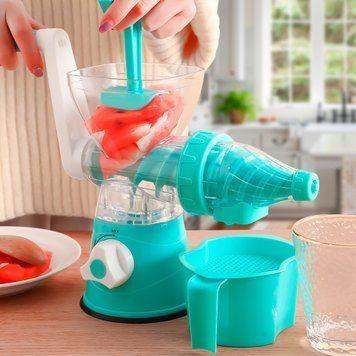 Ручний шнековий соковитискач для томатів Multi-Function Juicing Machine RF-707 Блакитний (211) 10k01p041v1 фото