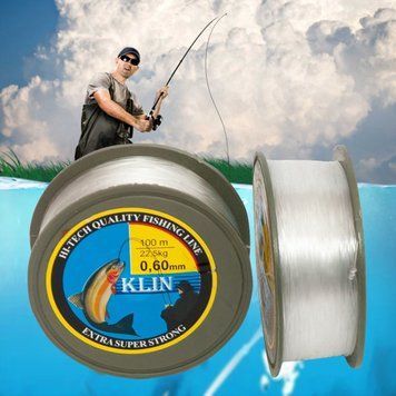 Волосінь прозора Klin Клинська 0,6 мм 100м (2021) 02k04p006v7 фото
