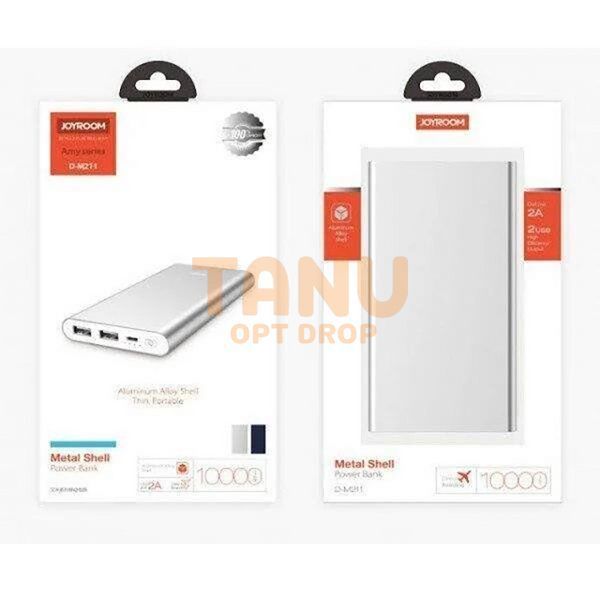 Внешний аккумулятор Power bank JOYROOM D-M211 10000 mah Серый 11k12p065 фото