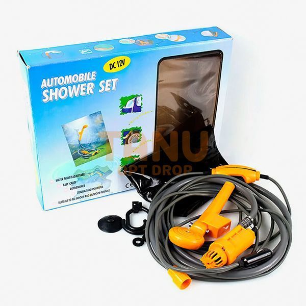 Душ переносний похідний, портативний, кемпінговий з помпою Avtomobile SHOVER SET 12V DK-01/259 02k03p206 фото