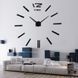 Настінні самоклеючі кварцові 3д годинник ZH003 без цифр DIY Clock Чорні (В) 01k10p002v3 фото 1