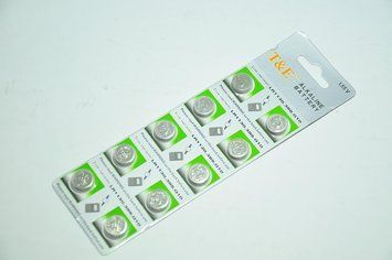 Батарейка T&E AG10 LR1130 1,55V Alkaline Blister 1шт 11k12p237 фото