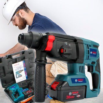 Акумуляторний бездротовий перфоратор Bosch GBH 36V-EC Pro 36V 6Ah 1400 об/хв 4550 уд/хв (AN) 04k02p241 фото