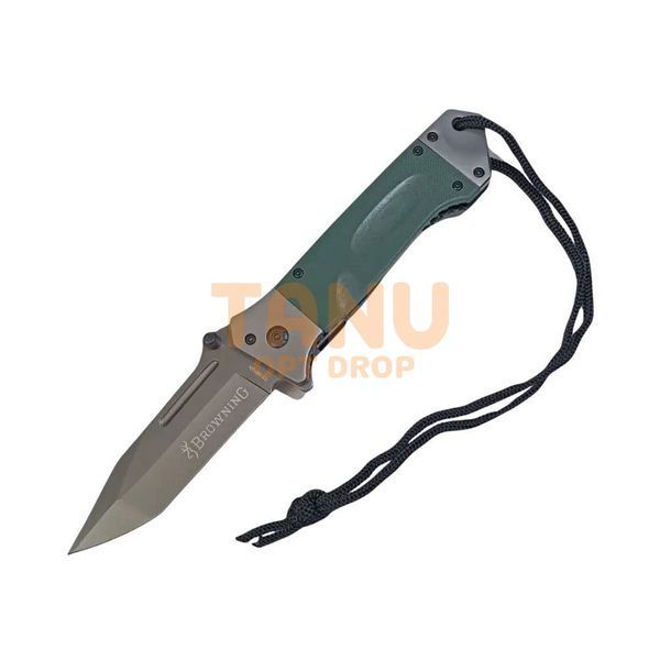 Ніж складний Browning №314/061GN 21,5 см Сірий/Зелений 02k13p053v1 фото