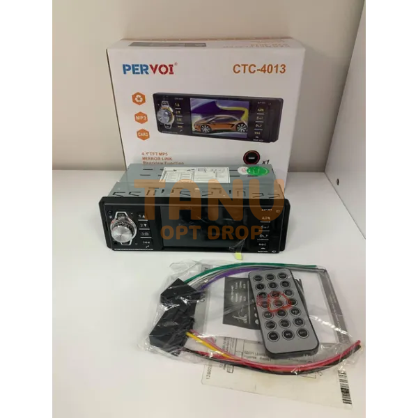 Автомагнітола CTC-4013 PERVOI CAR MP3 PLAYER з двома USB-картами Bluetooth 4-дюймовий MP5 (X40/00011) 04k05p050 фото