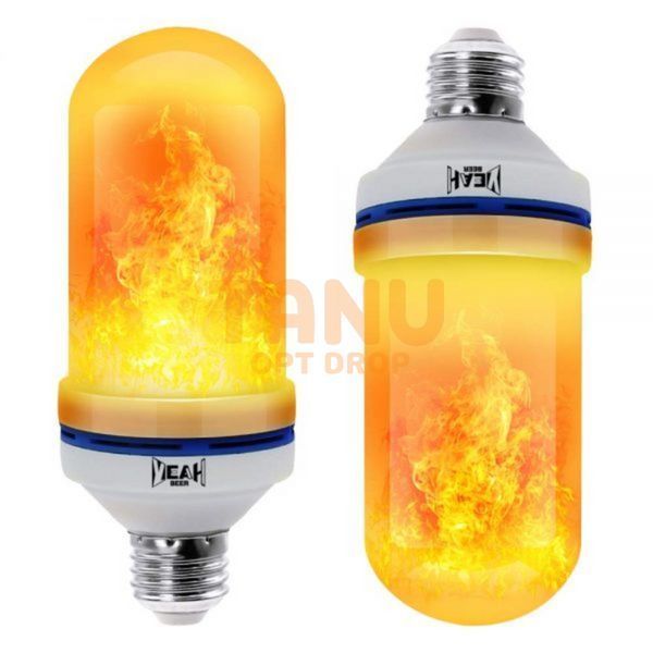 Лампа LED Flame Bulb з ефектом полум'я вогню, E27 01k09p193 фото
