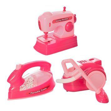 Набір дитячої інтерактивної побутової техніки, праска, швейна машинка, пилосос "My home alliance" (IGR24) 6603-2 03k09p025 фото