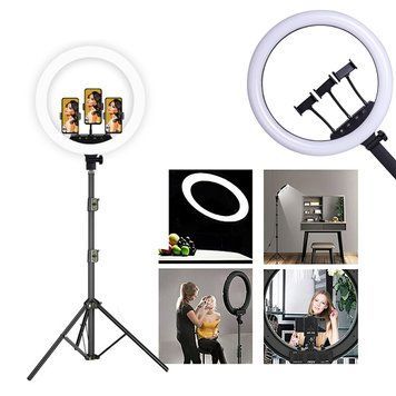 Кольцевая LED лампа на штативе SL-500 46 см + штатив 210 см 11k11p013 фото