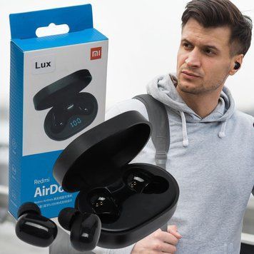 Беспроводные наушники-гарнитура Air Dots Pro, Bluetooth 5.0, до 10 м, Черный (жя) 11k01p158 фото
