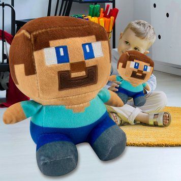 М&rsquo;яка дитяча іграшка Стів з Minecraft Майнкрафт (AX) 03k01p171v2 фото